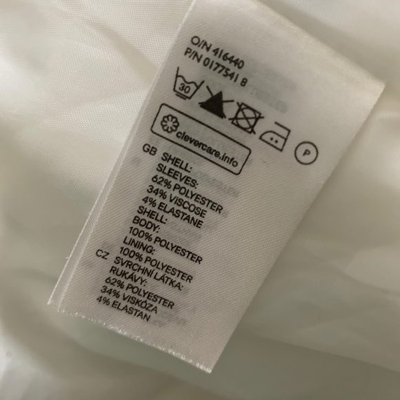 WINTER WHITE H&M BLAZER SIZE 6 - Picture 3 of 4